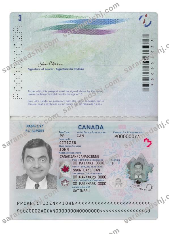 Canada passport 2023-present version 2